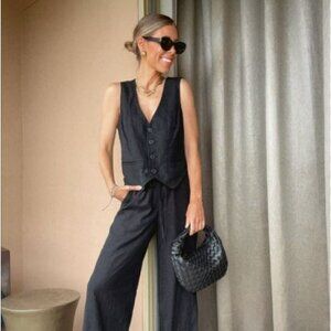 A New Day Linen Vest